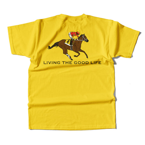 Living The Good Life T-Shirt - Yellow